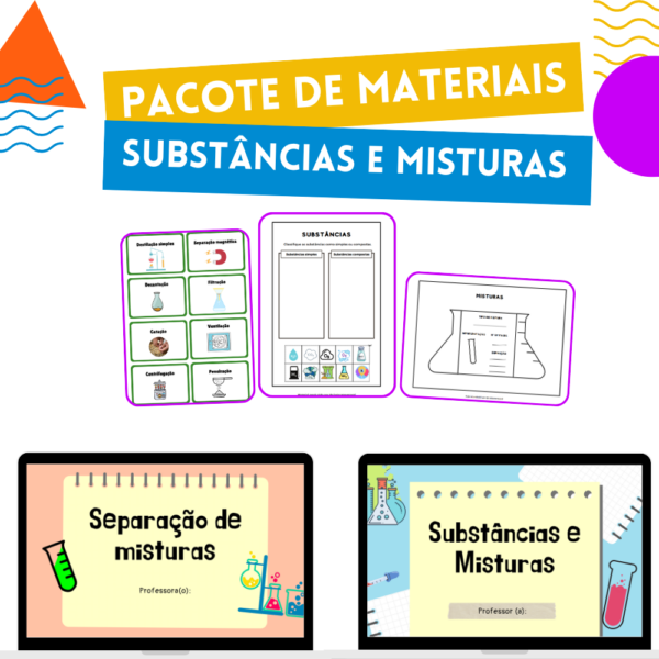 Coleção- Substâncias e misturas - Loja atividades pedagógicas ...
