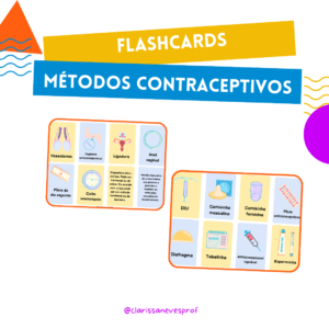 Flashcards sobre métodos contraceptivos