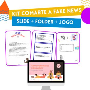Kit combate a fake news: slide + folder + jogo