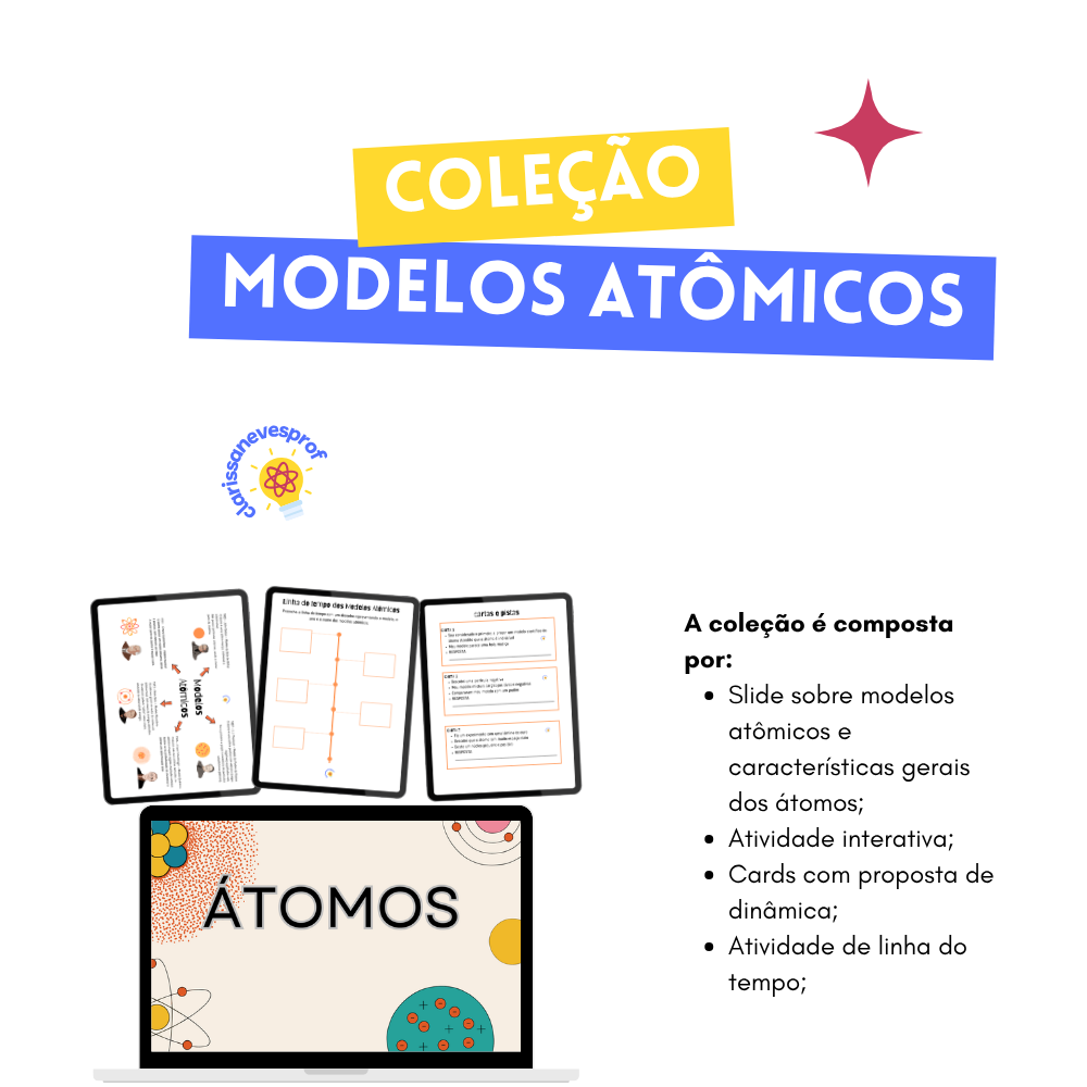 Coleção modelos atômicos