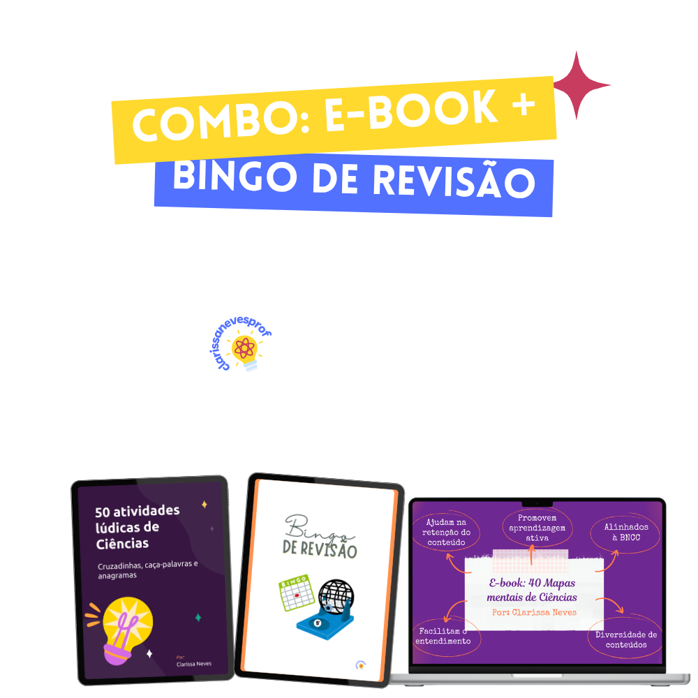 Combo e-books de atividades + bingo de revisão