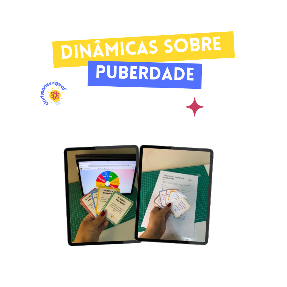 Dinâmicas e atividade sobre puberdade