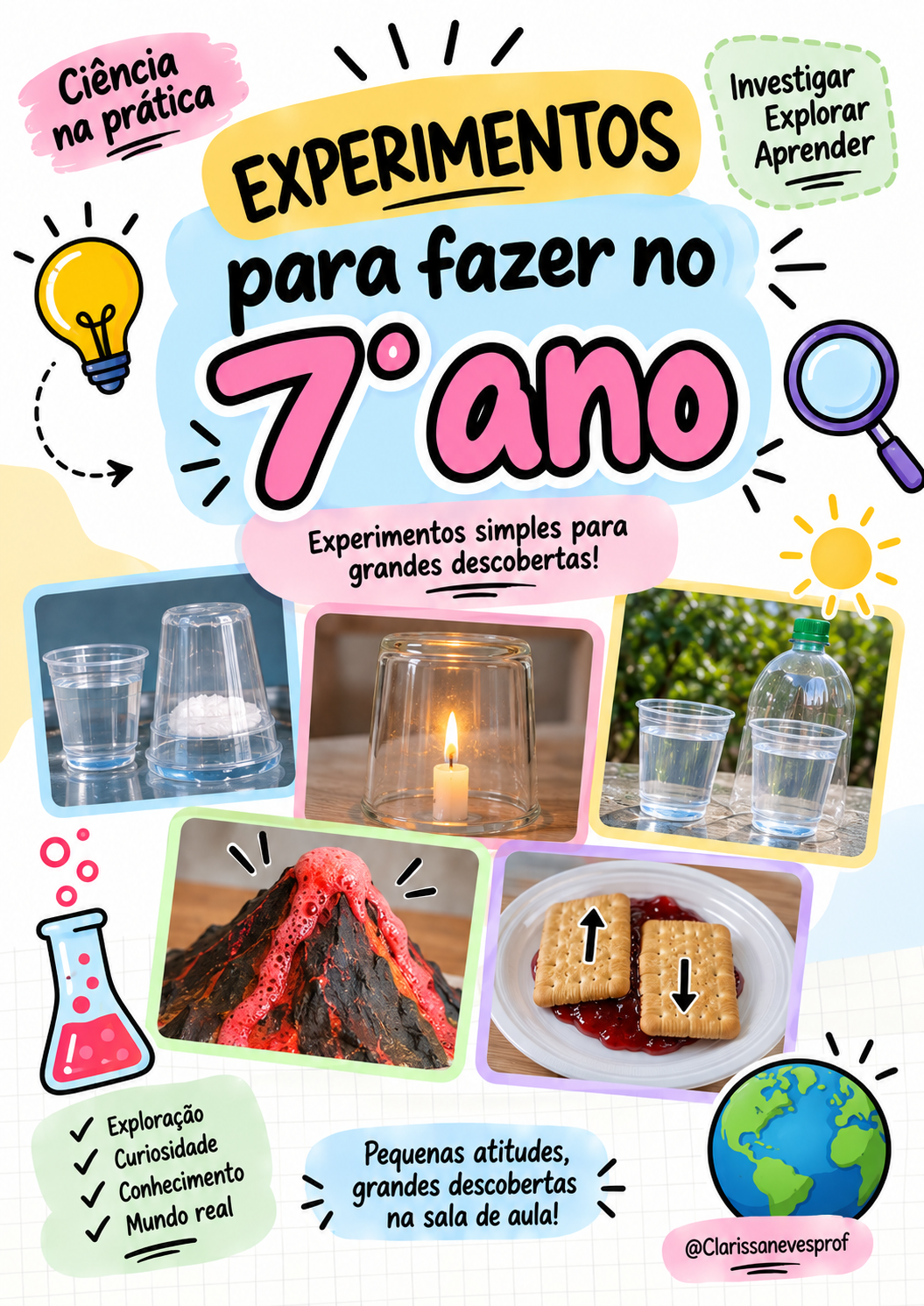 Experimentos para o sétimo ano