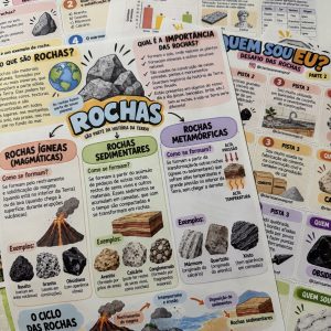 Material sobre rochas